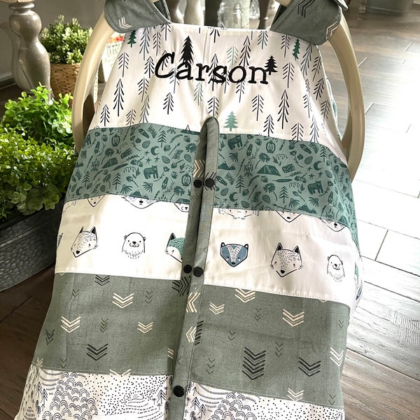 Baby Car Seat Cover Canopy Etsy