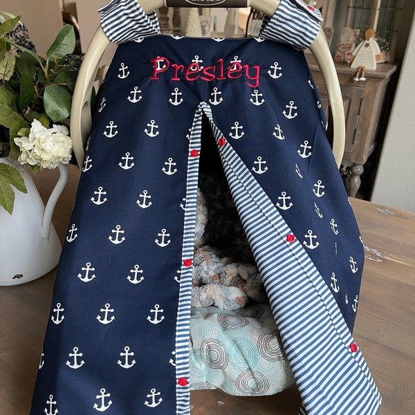 Nautical Seat Cover Etsy