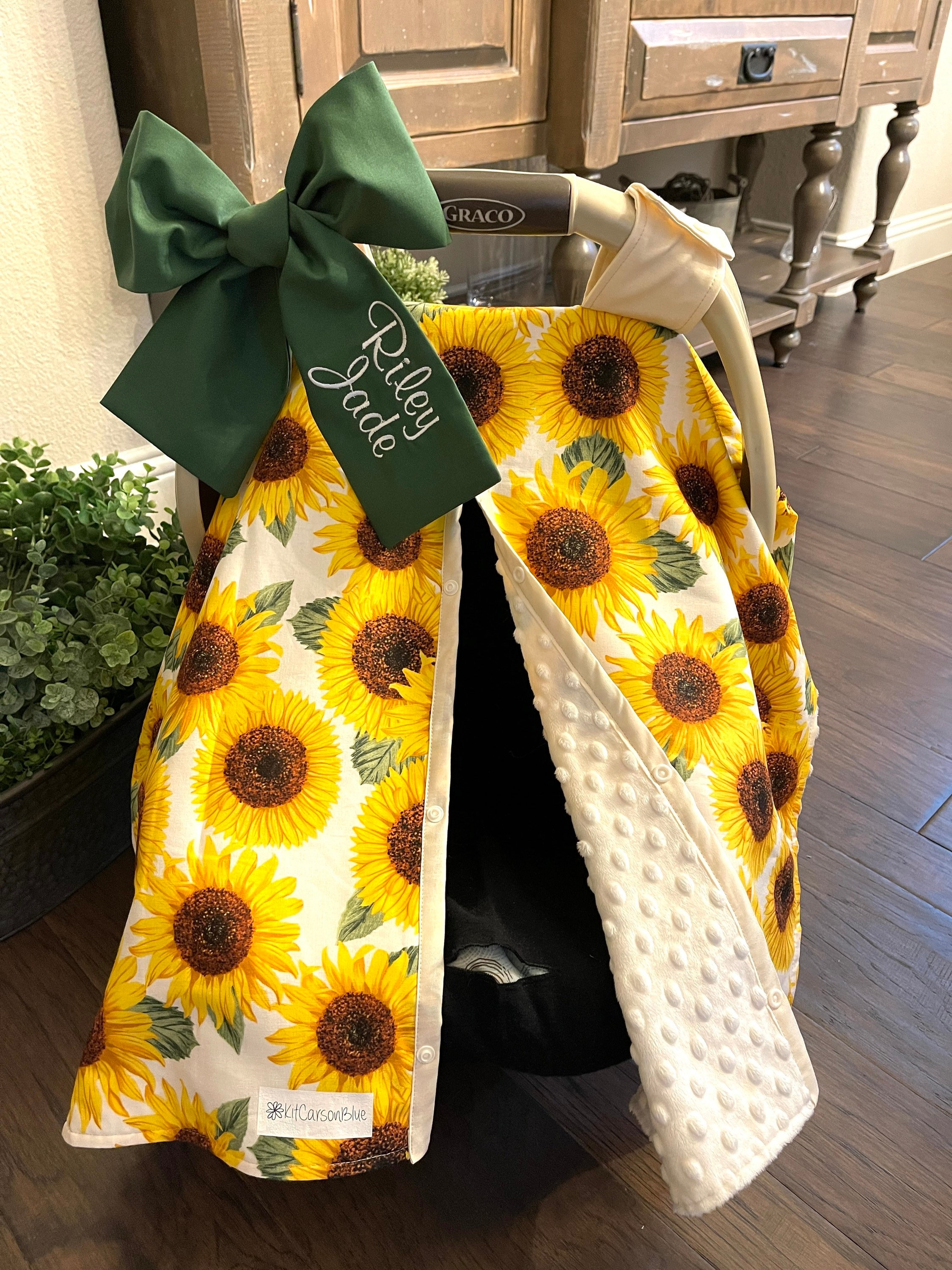 Sunflower car seat canopy discount