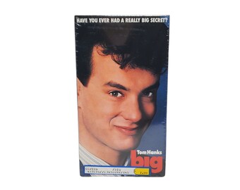 Vintage 1992 Factory Sealed Big Tom Hanks VHS with Blue Fox Video Watermark