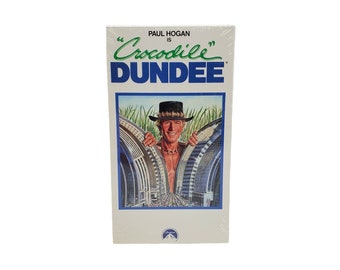 Vintage Crocodile Dundee Paul Hogan Paramount Home Video Sealed VHS