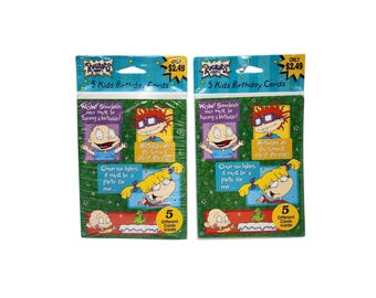 3 Packs of Rugrats Vintage Collector Cards. 7 Cards per Pack