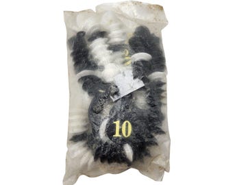 Vintage jaren 80 zwart-wit plastic snookerbiljart pooltafel NOS ongeopend in tas