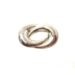 Vintage Taxco Mexico 925 Sterling Silver Minimalist Abstract Unisex Brooch
