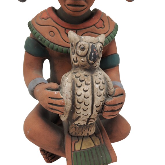 ヴィンテージ アステカ マヤ インカ スピリチュアル 座る 部族長