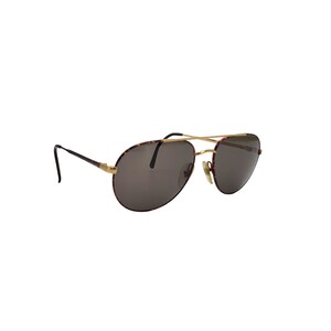 Vintage Pair of Terri Brogan Made in Australia Unisex Brown Faux Tortoiseshell Aviator Sunglasses