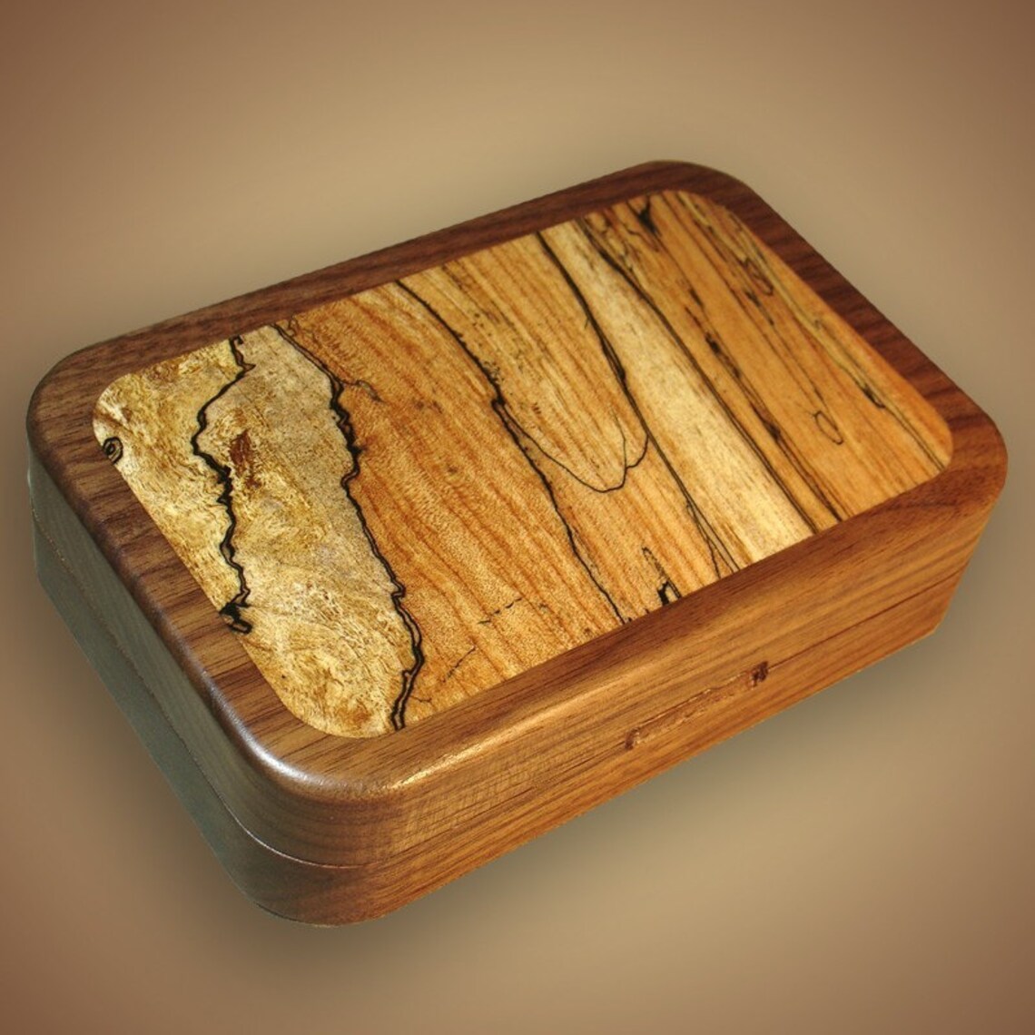 Walnut Fly Box with Spalted Maple Inlay Etsy