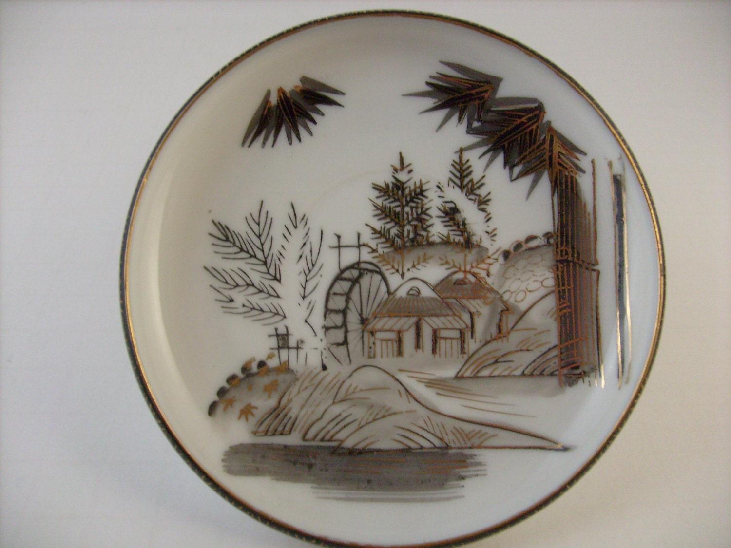 Vintage Hayasi Kutani Fine China Cup and Saucer by Etsy