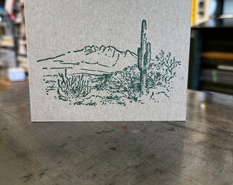 Gepolsterte Arizona, Cactus Four Peaks, Notizblock, Arizona