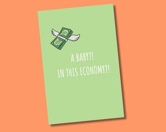 Funny Baby Shower Card, Cheeky New Baby Congratulations