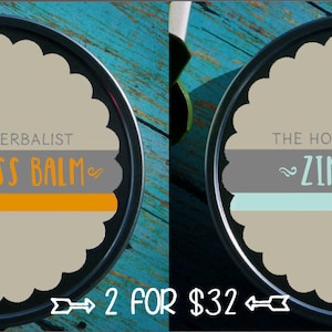 Zinc Balm & Lemongrass Balm Two 8oz balms