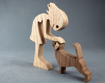 ビーグル犬の置物｜手彫りの木製子犬ミニチュア動物素朴な装飾 - Etsy 日本