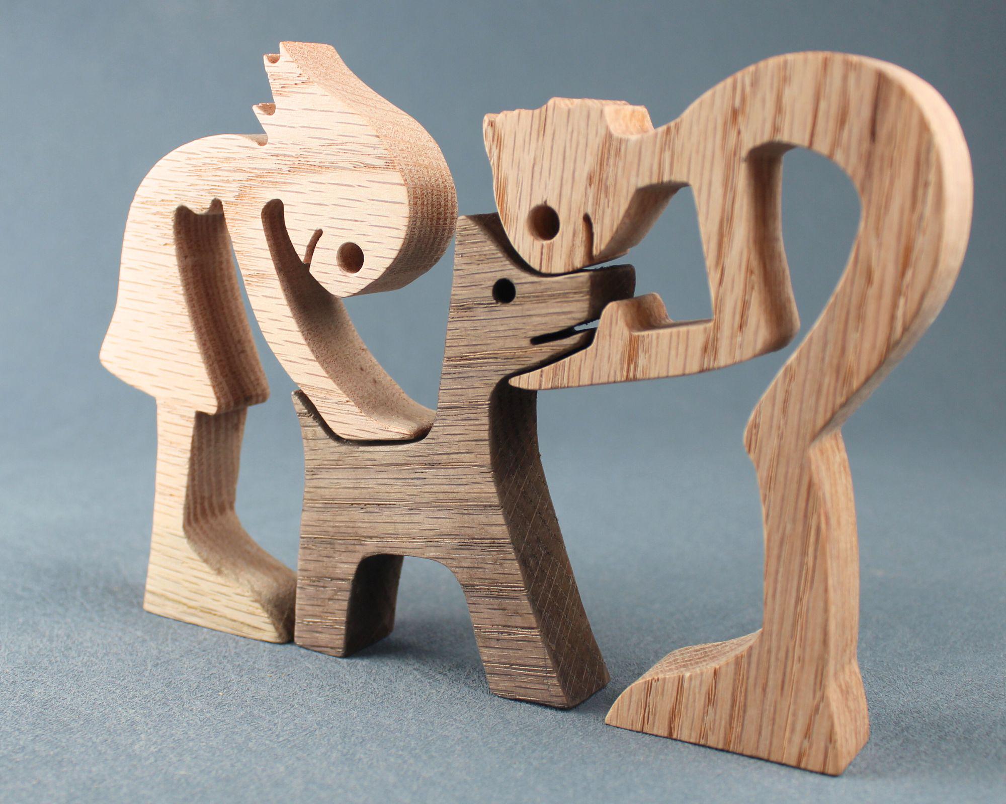 Dog human wood sculpture - Etsy 日本