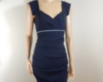 Nicole Miller New York Dress 100% Linen Blue White Stripe Size XS Extra  Small Fun Summer Fashion - Etsy