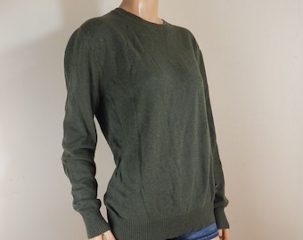Vintage 90s PRADA Men's Italy 1/3 Zip Wool Sweater With
