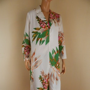 floral robe in Faux silk, gorgeous floral robe image 1