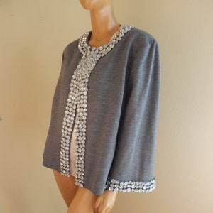 Gray Wool Trapeze coat,