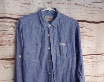 scotch and soda Mens chambray shirt, all cotton