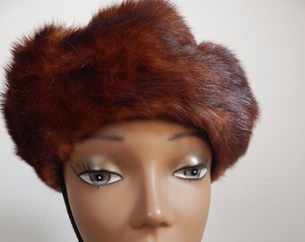 1960s Designs by Patrice mink tail turban hat 1960 main image 2