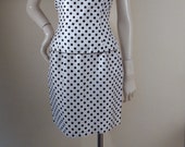 polka dot dress, Silk suit, audrey hepburn suit , polka dot,small, Vintage Bridal