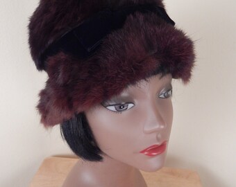 Vintage Imperial Genève Mink Fur Beret - Mid-century 