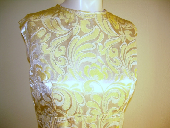 Vintage dress, size 9 ,satin Brocade, Womens pin … - image 5