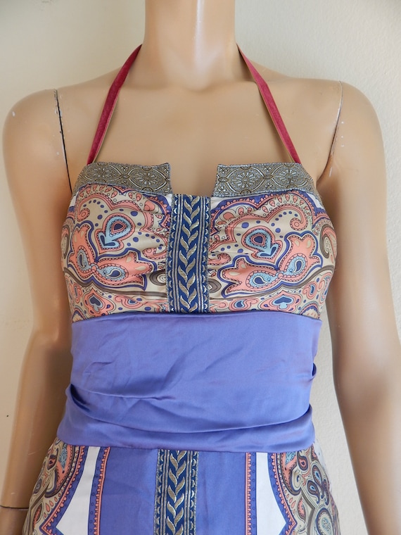 Nicole Miller Silk Dress Etsy