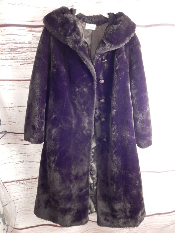 vintage faux fur womens coat, buffums brand , hug… - image 1