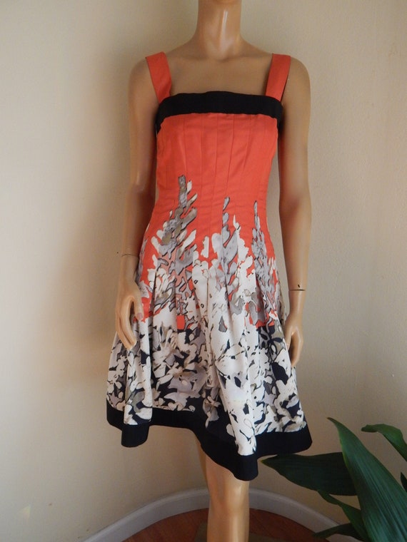 Oscar de la Renta, Vintage Oscar de la Renta 80s Dress, Floral Taffeta, Size 6