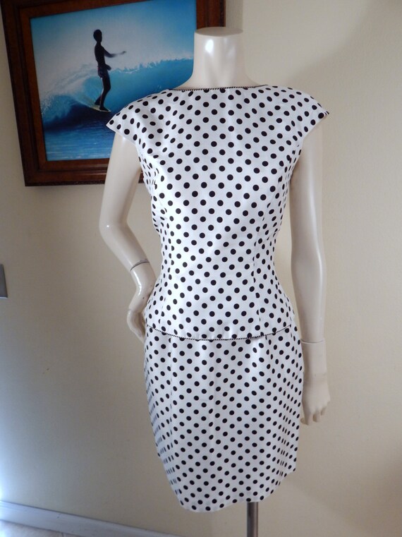 polka dot dress, Silk suit,  audrey hepburn suit … - image 3