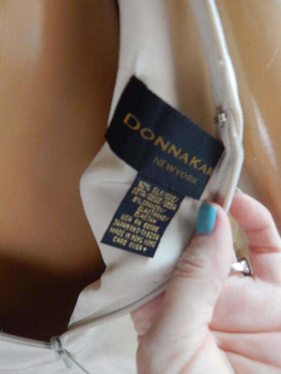 Donna Karan knit dress, hong kong silk, petite bu… - image 5