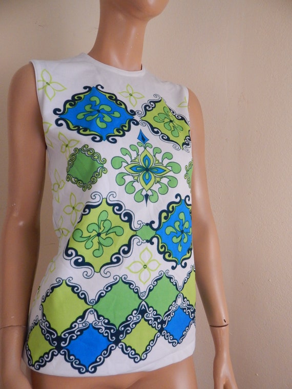 1960s top, pucci style