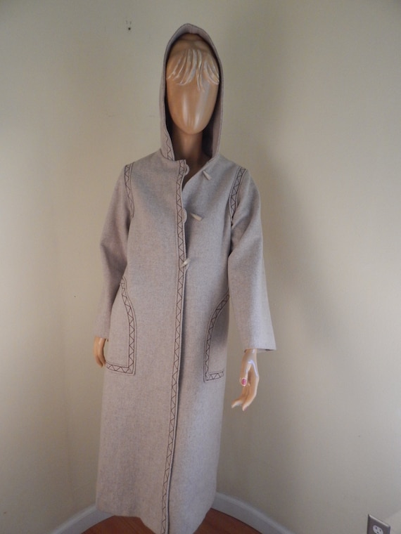 Vintage Chimayo style Coat, Wool western coat, sou