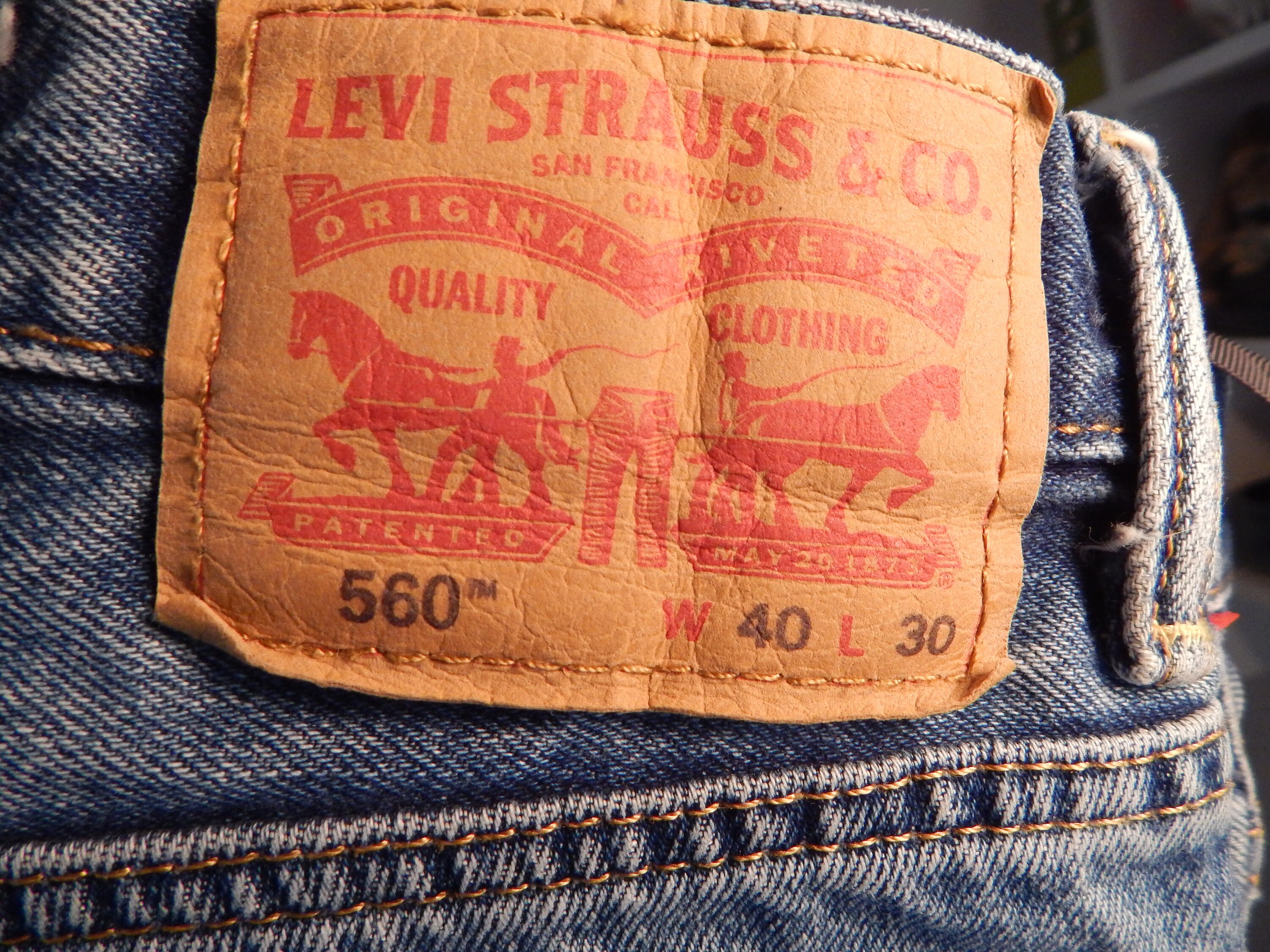 Mens Vintage Levi 560s, Waist 40, Front Zip, Inseam 24 - Etsy