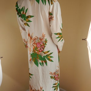 floral robe in Faux silk, gorgeous floral robe image 4