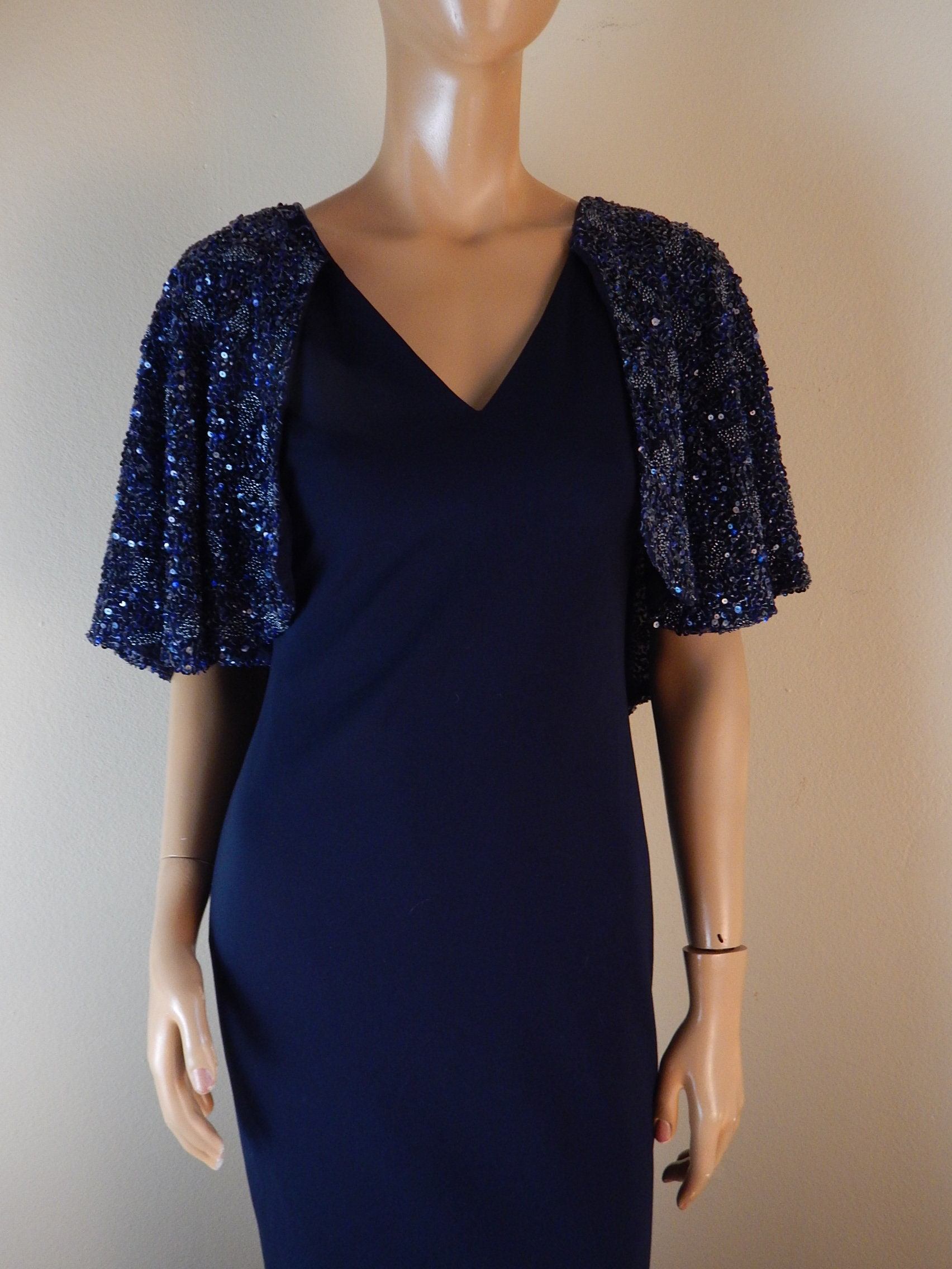 Blue Dress Badgley Mischka - Etsy