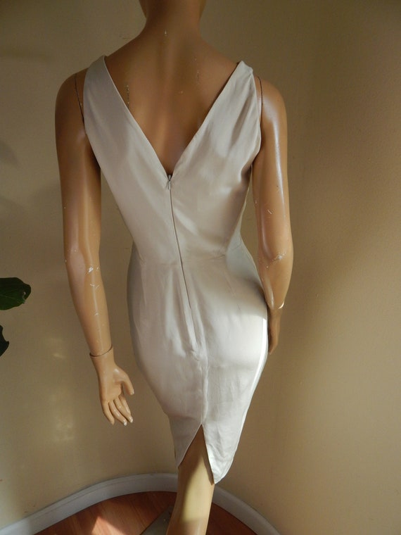 Donna Karan knit dress, hong kong silk, petite bu… - image 3
