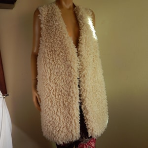 Faux fleece vest in 2x