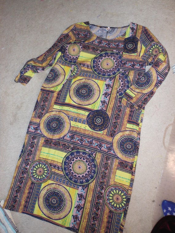 Womens cotton linen housedress, nightgown or robe… - image 6