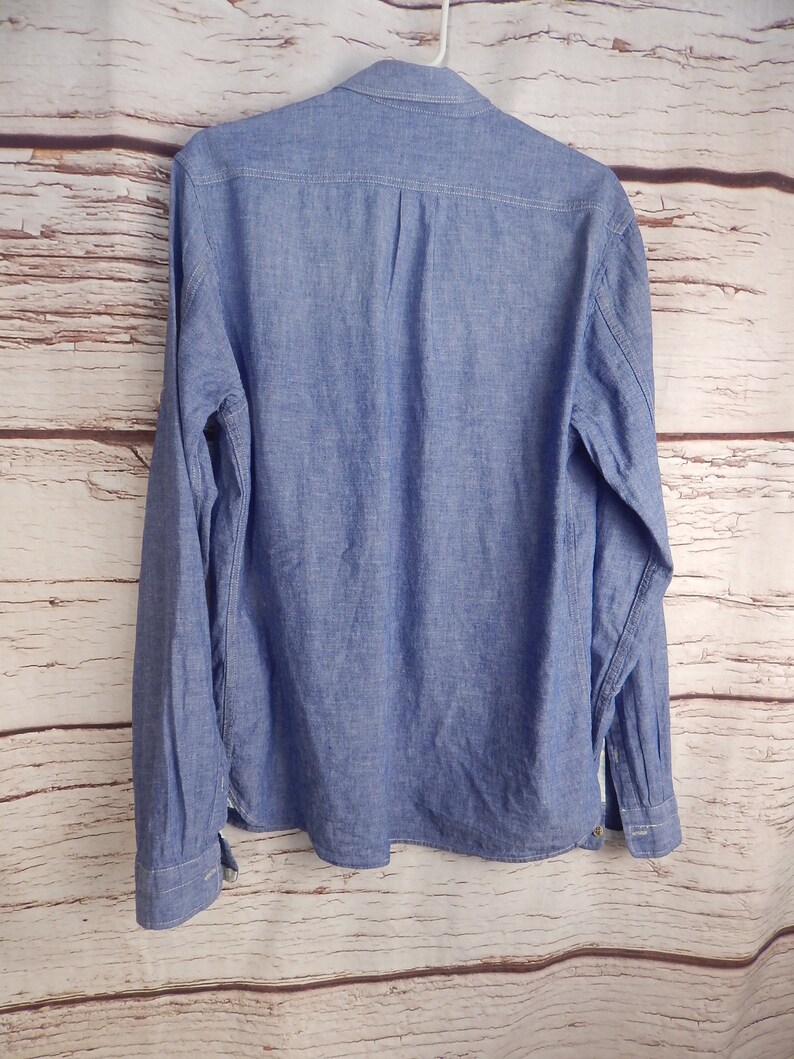 all cotton scotch and soda Mens chambray shirt