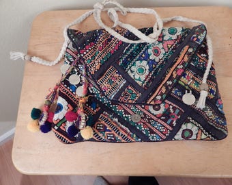 india embroidered purse, hippie purse, handmade purse