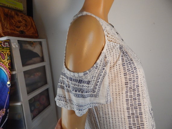 lucky brand cold shoulder blouse, lightweight kni… - image 4