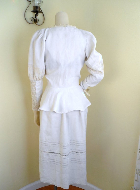 linen suit, bridal suit, victoriana suit, handmad… - image 1