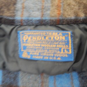 Pendleton womens wool flannel shirt, bust 42 image 7