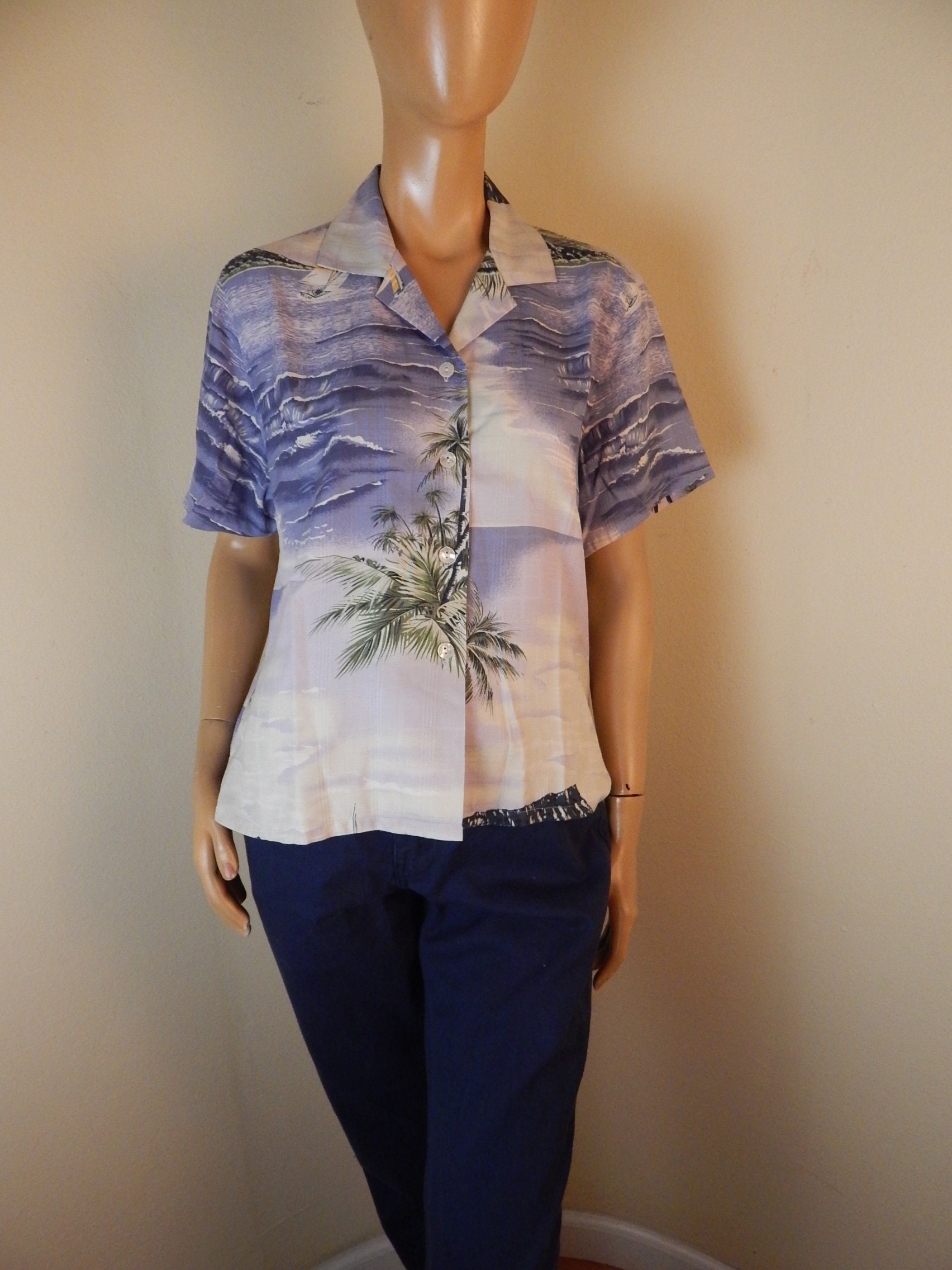 Tommy Bahama Vintage Silk Hawaiian Shirt - Etsy
