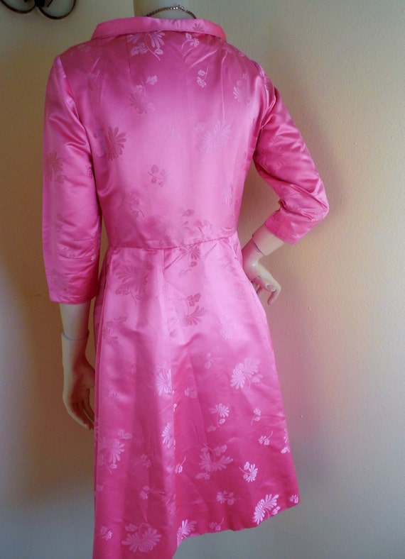 Vintage satin dress, Hong Kong, DRESS Dynasty Satin… Gem