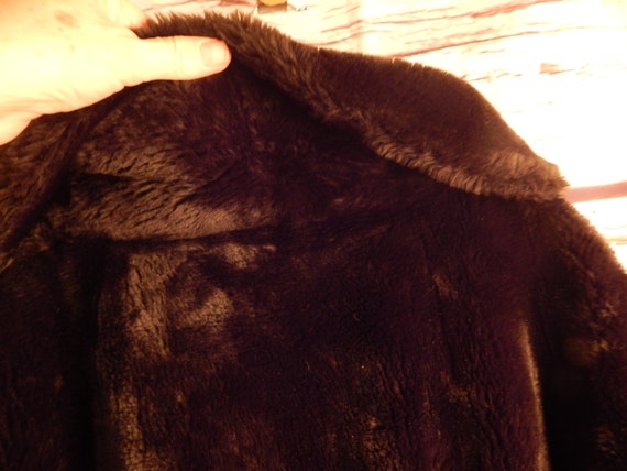 vintage faux fur womens coat, buffums brand , hug… - image 7