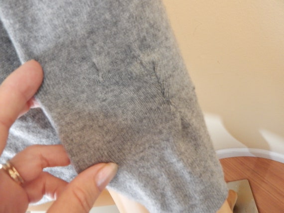 gray wool pullover, womens small, label missing, … - image 6