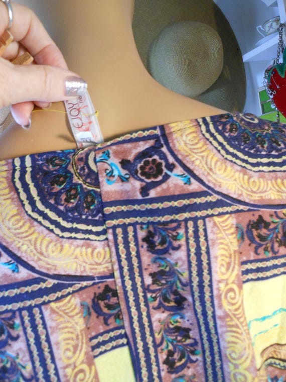 Womens cotton linen housedress, nightgown or robe… - image 3