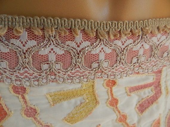 Hand embroidered hippie skirt, made in India, lin… - image 7